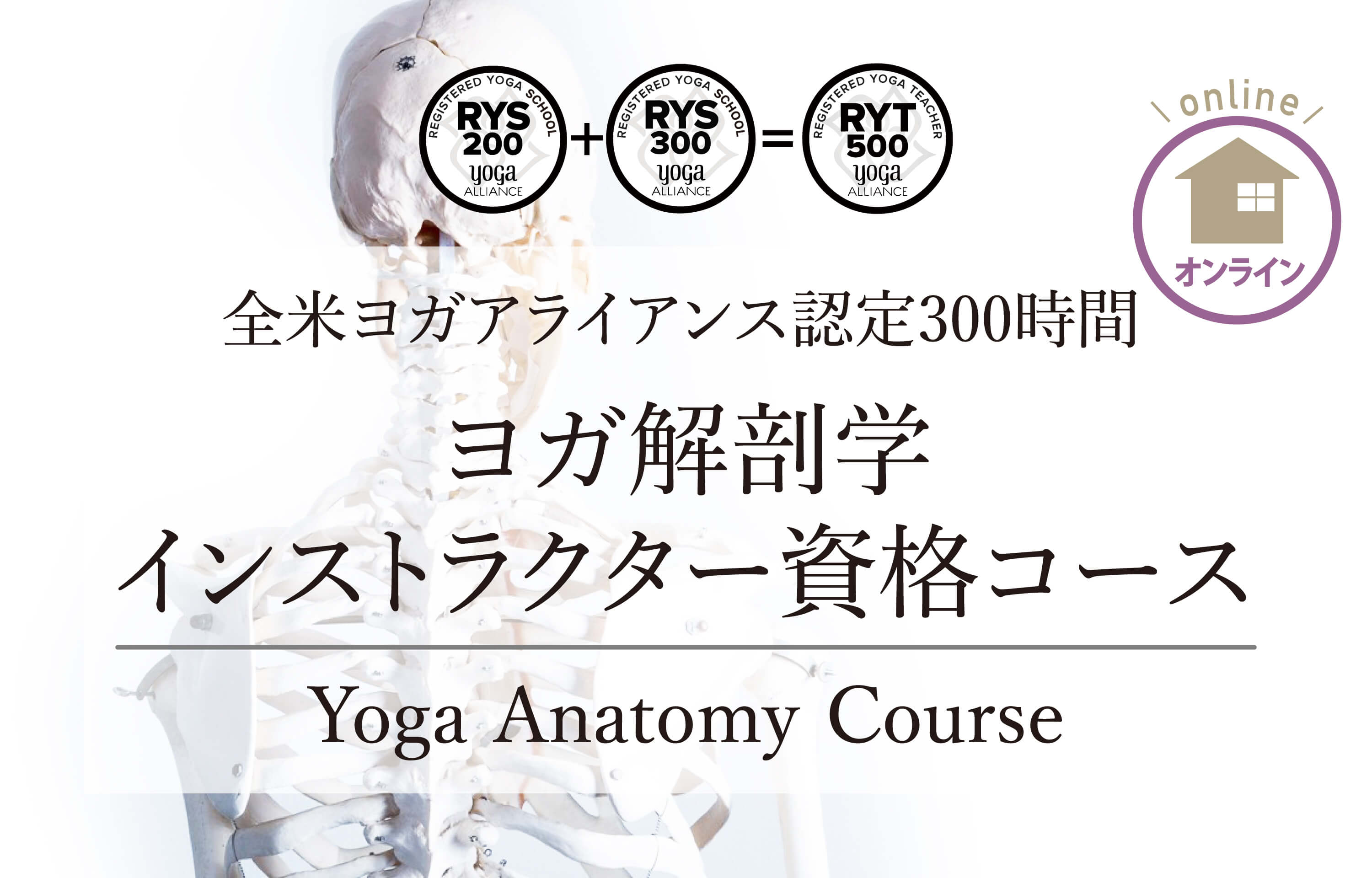 ヨガ解剖学  オンラインヨガ資格コース